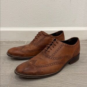 Cole Haan Cambridge Wing OX Dress Shoes - British Tan